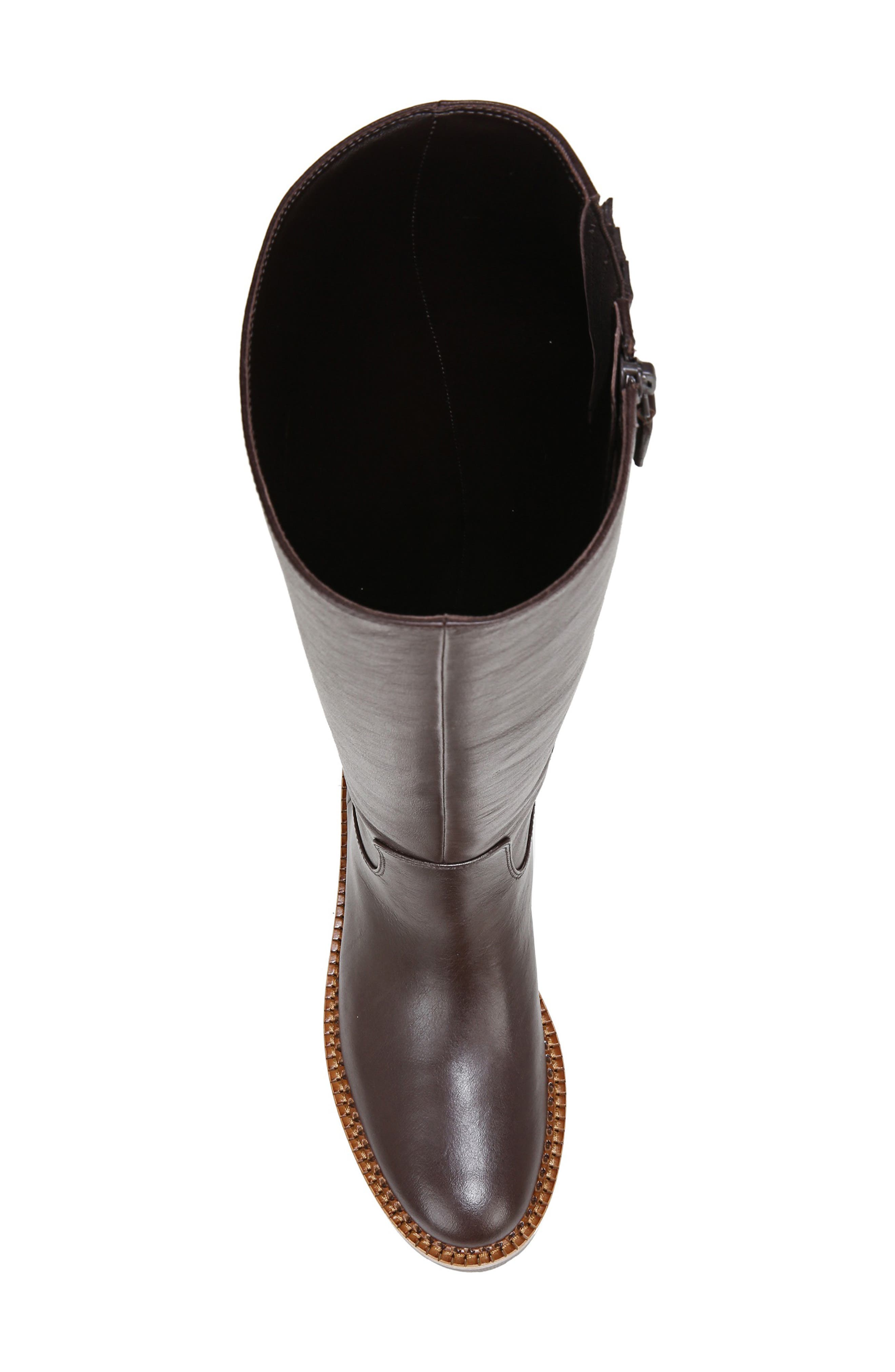 Collin Water Resistant Knee High Lug Boot, Alternate, color, CHOCOLATE