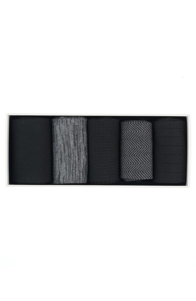 Original Penguin 5-Pack Days of the Week Box Set, Main, color, Black