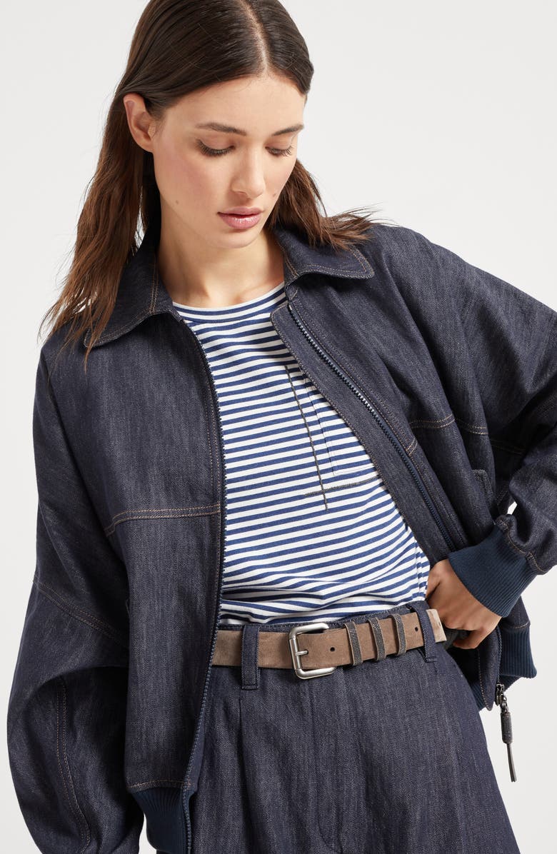 Brunello Cucinelli Suede belt, Alternate, color, 