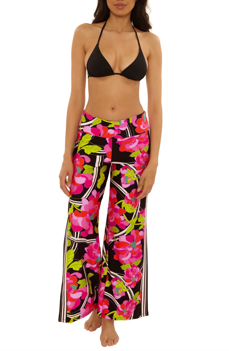 Trina Turk Bougainvillea Cover-Up Pants, Main, color, Multi
