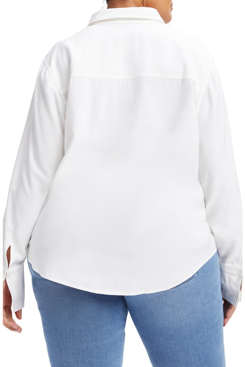 Flap Pocket Button-Up Shirt, Alternate, color, IVORY001