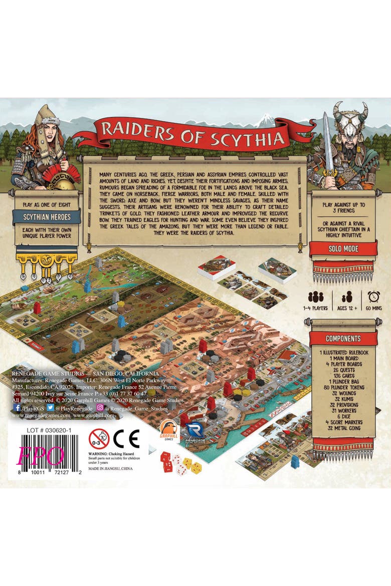 Raiders of Scythia, Alternate, color, Multicolored
