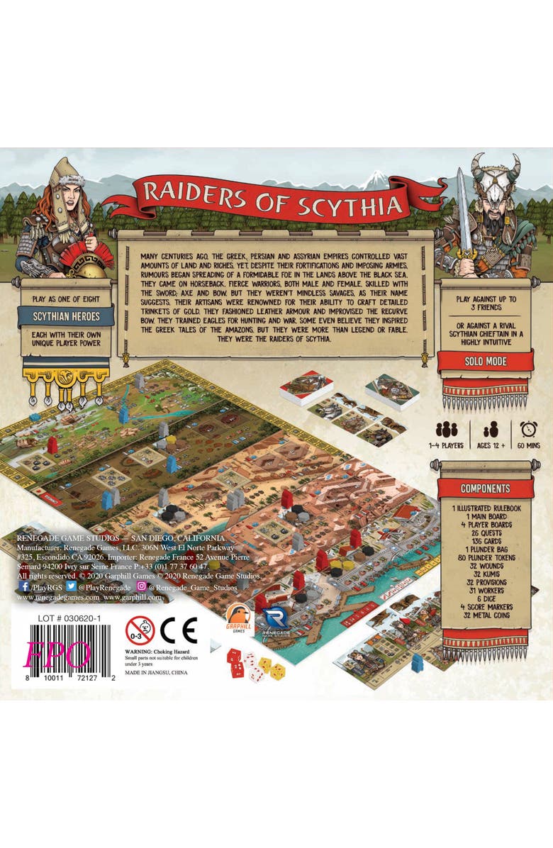 Renegade Game Studios Raiders of Scythia, Alternate, color,