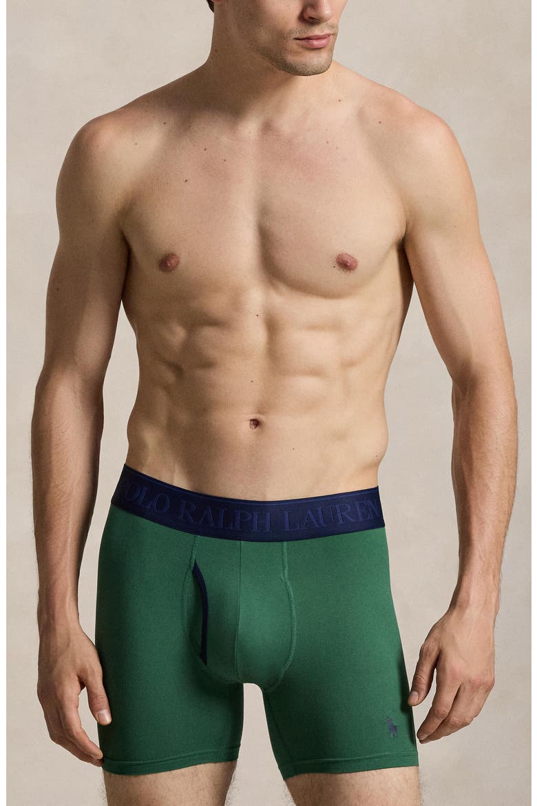 Assorted 3-Pack 4D-Flex Microfiber Boxer Briefs, Alternate, color, GREEN/ PAISLEY PRINT