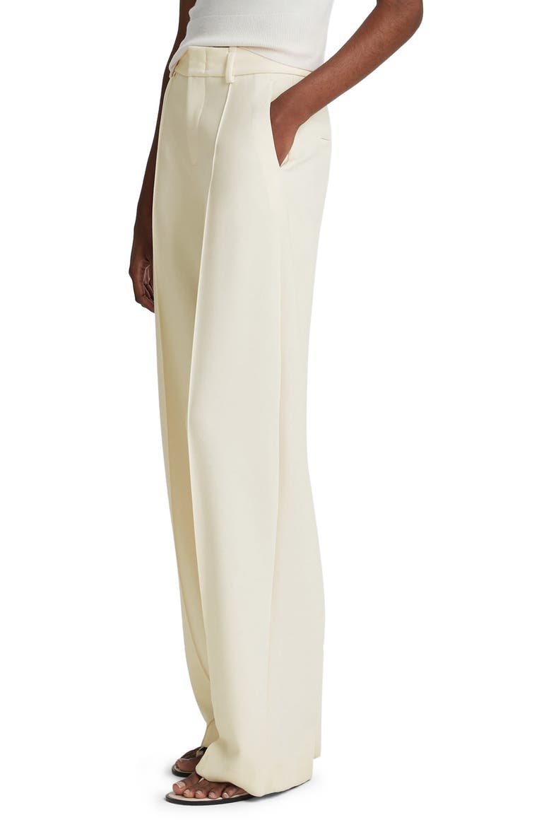 Pintuck Wide Leg Pants, Alternate, color, OFF WHITE