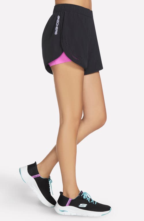 Skechers Performance 3-inch Hybrid Shorts In Black
