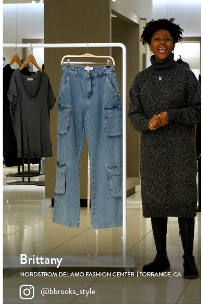 Ria Washed Utility Cargo Jeans video