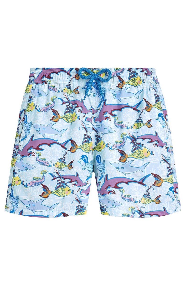 Vilebrequin Kids' French History Ultra-Light And Packable Swim Trunks, Main, color,