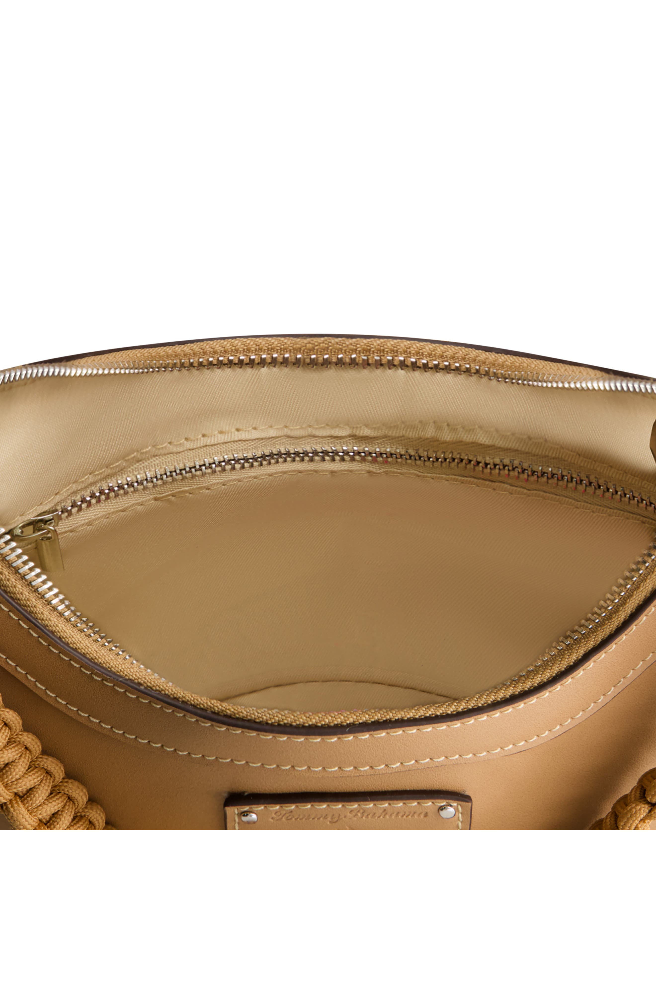 Tommy Bahama Debossed Logo Hobo Bag, Alternate, color, Tan