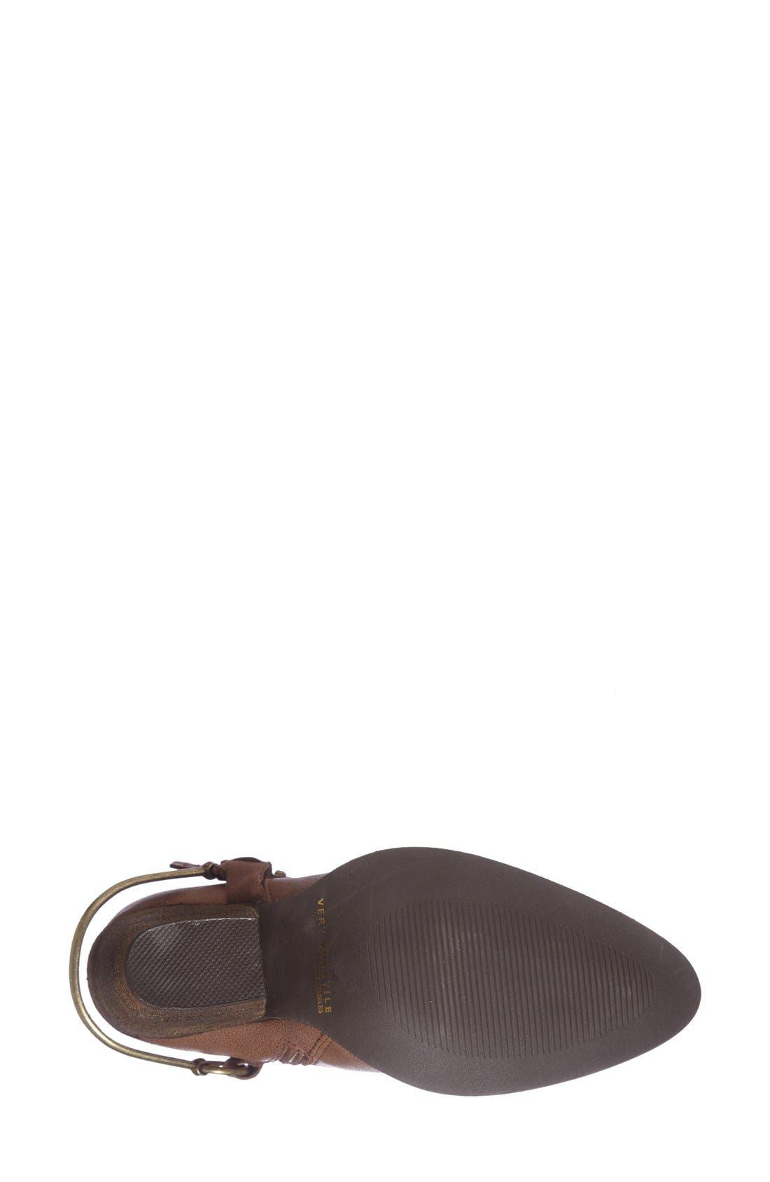 Ankle Bootie, Alternate, color, BROWN LEATHER