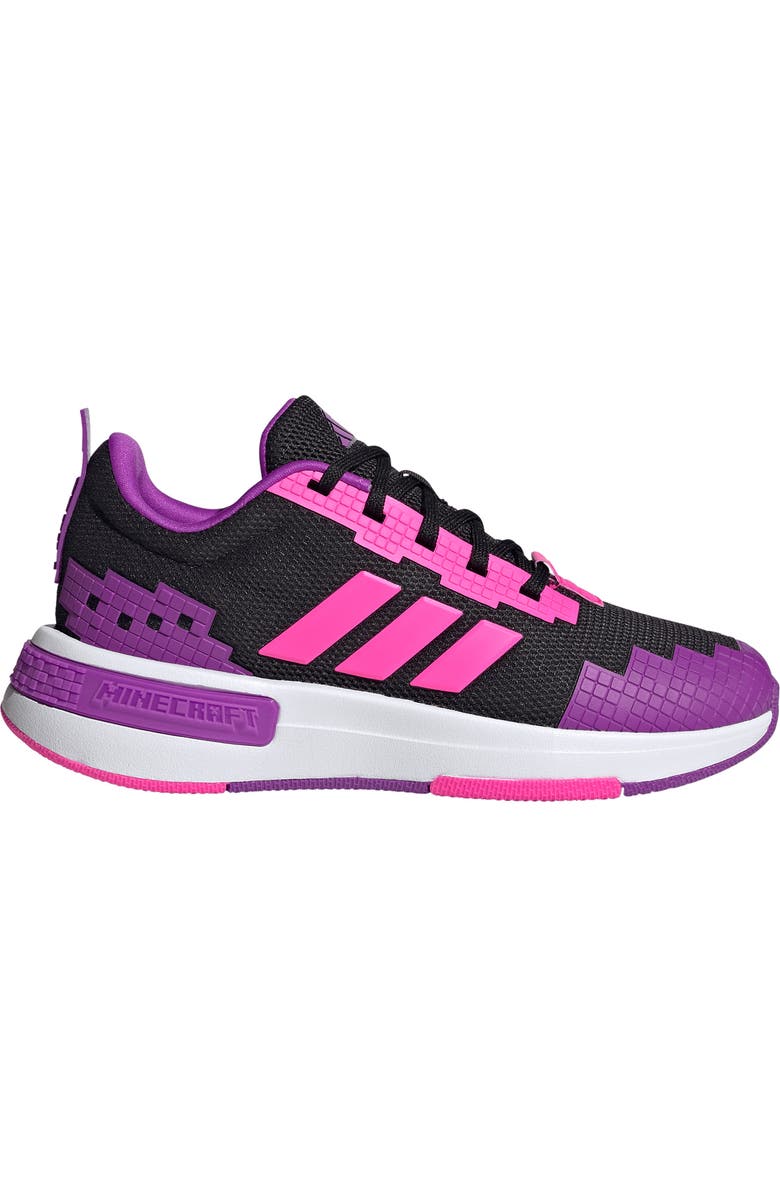 adidas x Minecraft<sup>®</sup> Kids' Pro Sneaker, Alternate, color, Core Black/ Pink/ Purple