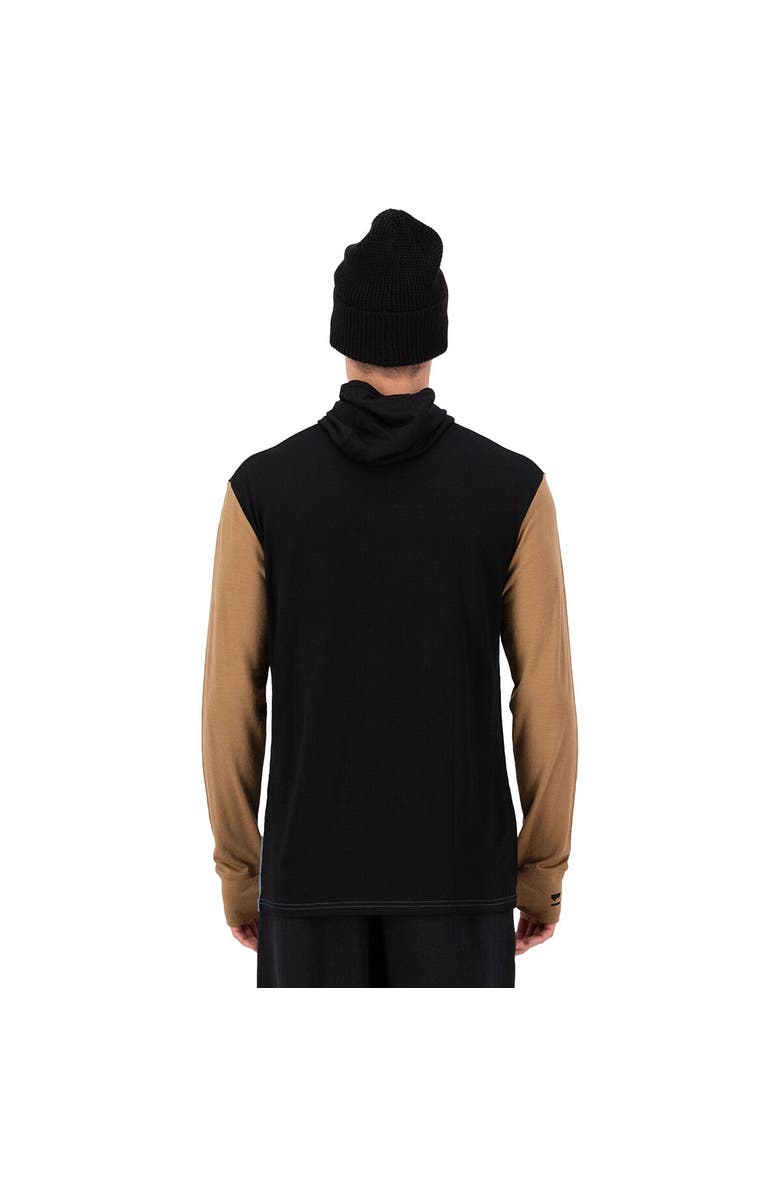 Mons Royale Yotei Powder Hoodie - Men's, Alternate, color, Goblin Blue/Toffee/Black