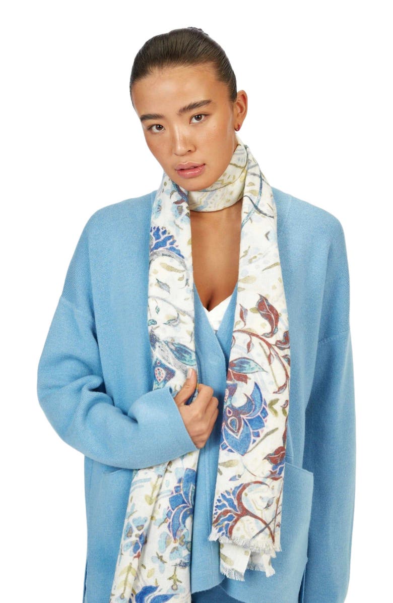 GOBI Mongolian Cashmere Printed Shawl, Alternate, color,