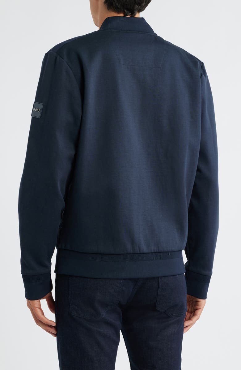 BOSS Skiles Padded Bomber Jacket, Alternate, color, Dark Blue