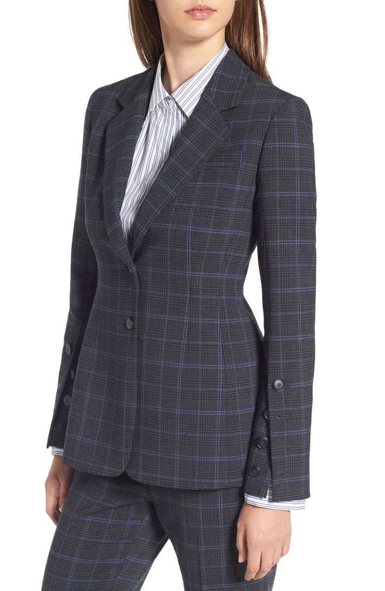 Lewit Sculpted Waist Blazer, Alternate, color, 