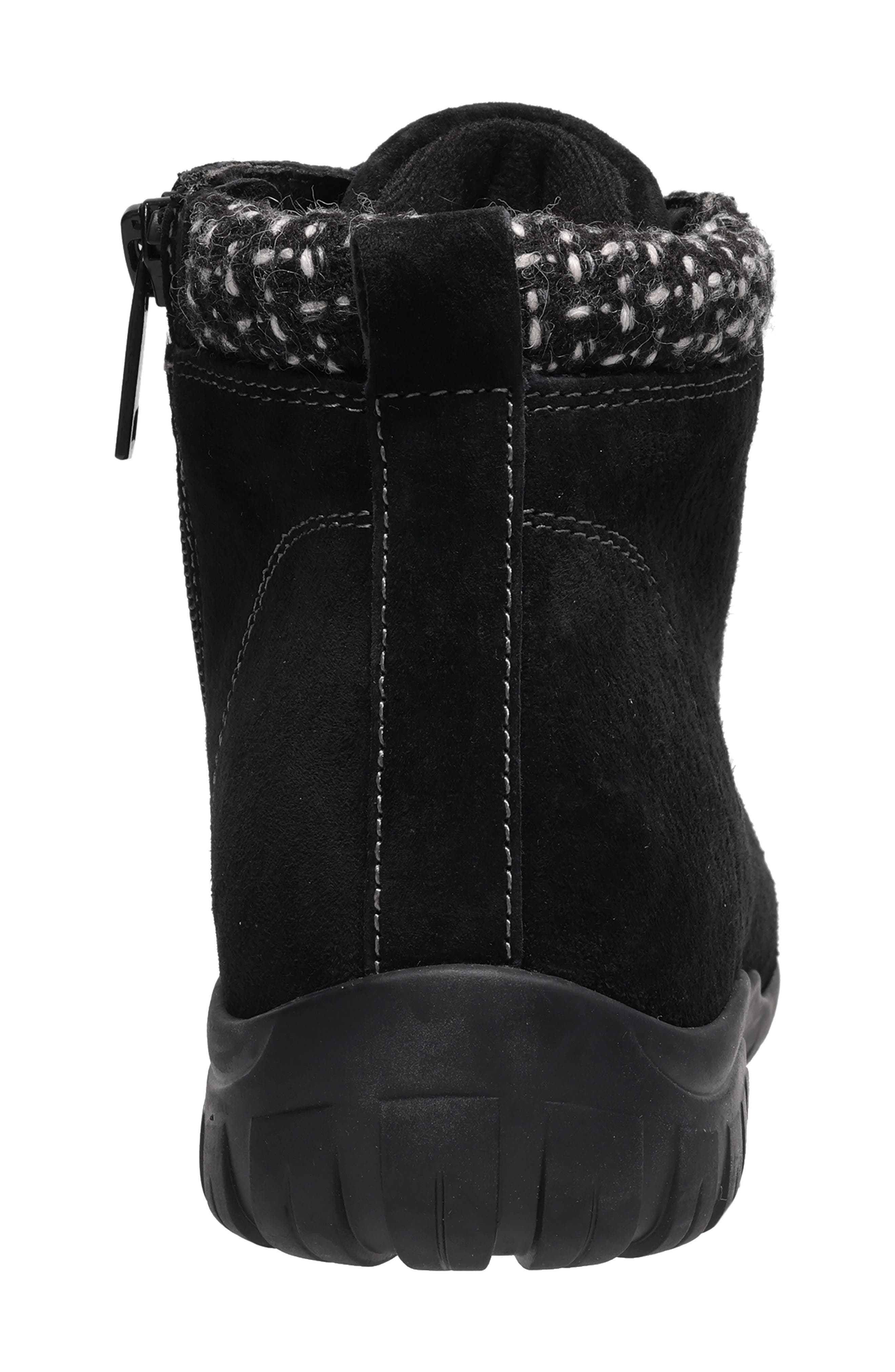 Delaney Water Resistant Bootie, Alternate, color, BLACK SUEDE