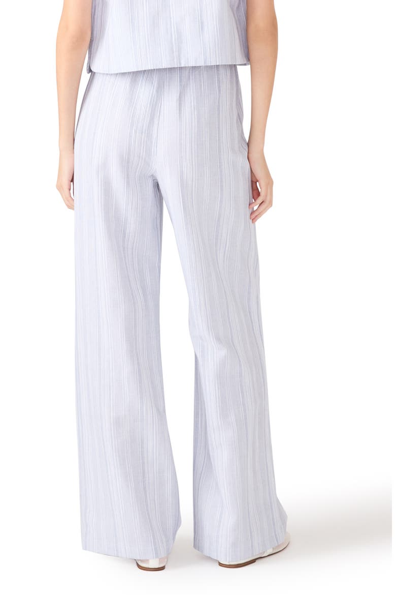 Minorca Stripe Wide Leg Pants, Alternate, color, BLUE