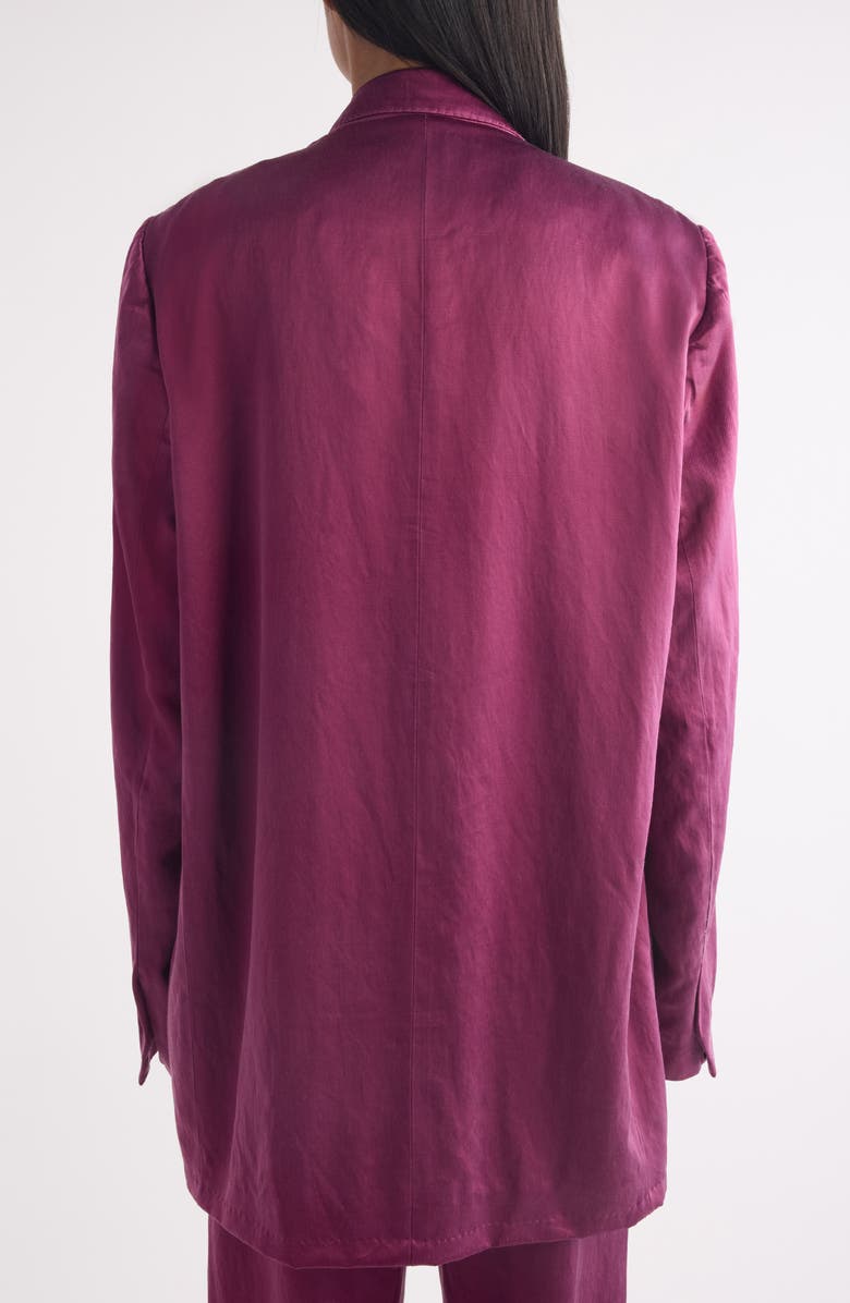 Dries Van Noten Blink Double Breasted Oversize Twill Jacket, Alternate, color, Raspberry