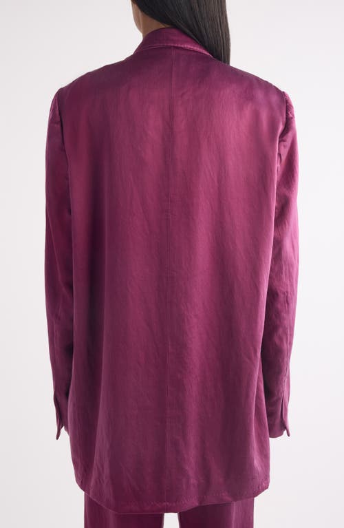 Dries Van Noten Blink Double Breasted Oversize Twill Jacket In Pink