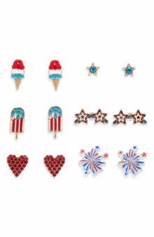 Leith Americana 6-Pack Stud Earrings