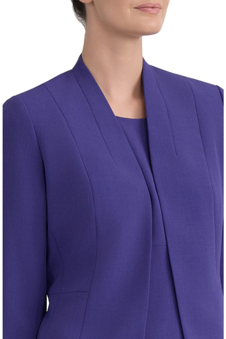 Seamed Open Front Jacket, Alternate, color, REGAL PLUM