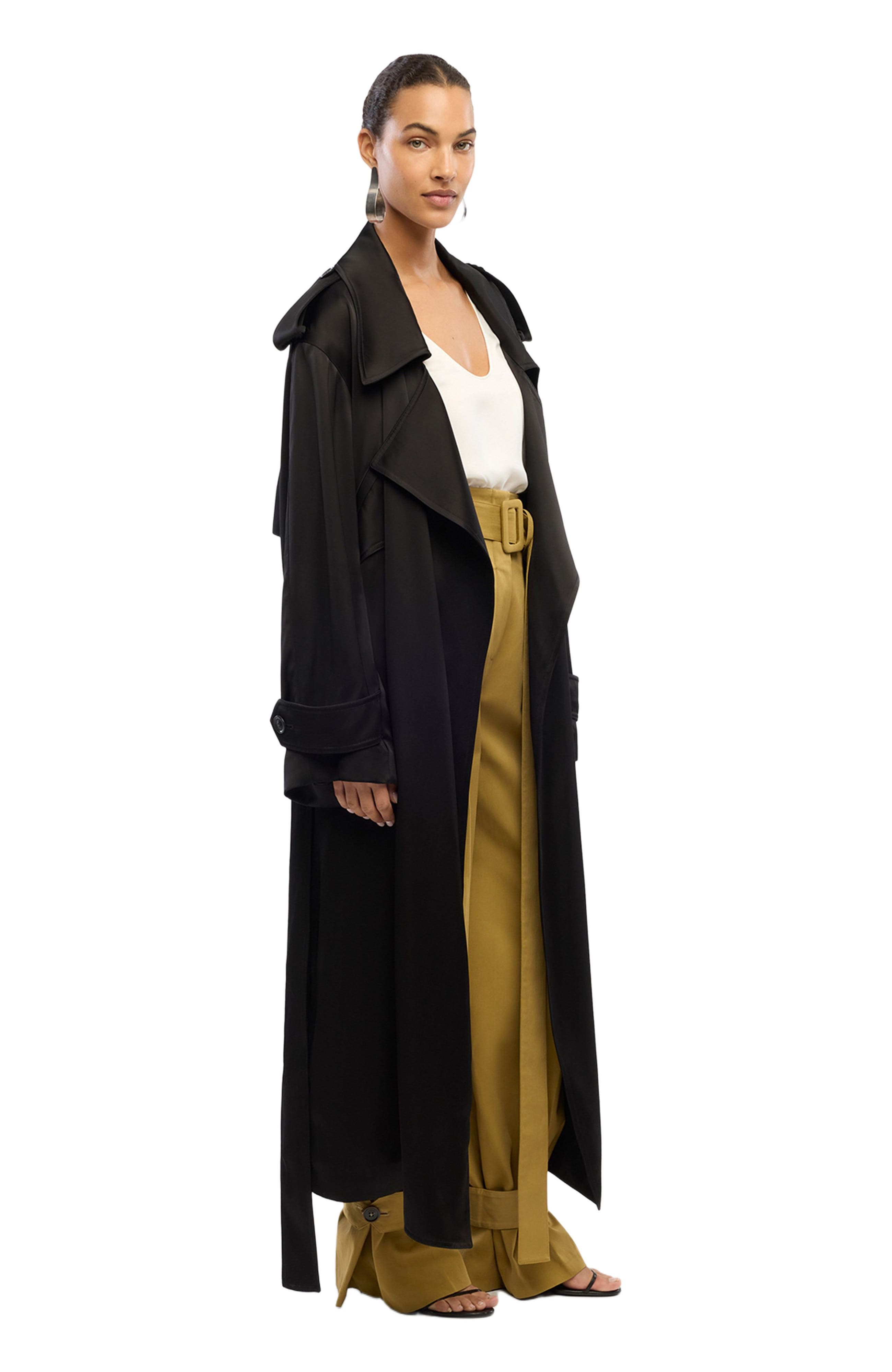 Satin Soft Trench - image 2