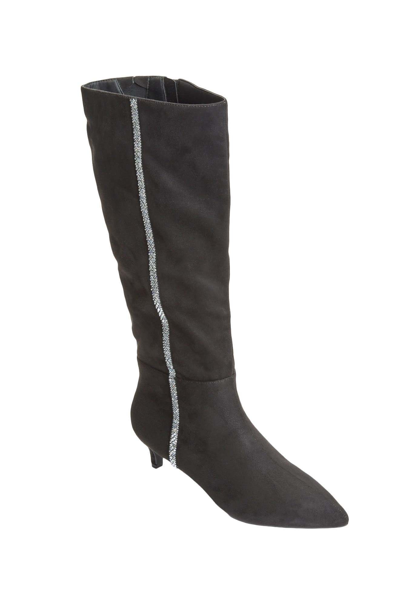 Comfortview The Marianna Tall Calf Boot, Alternate, color, Black