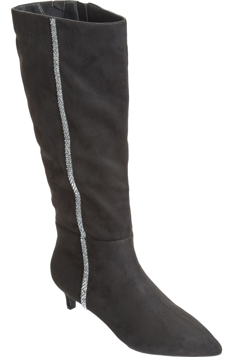 Comfortview The Marianna Tall Calf Boot, Alternate, color, Black