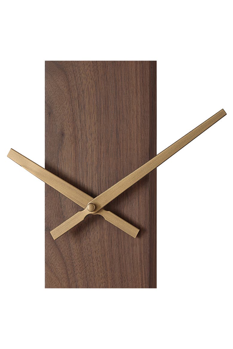 Avigail Brushed Iron Wall Clock, Alternate, color, NO COLOR