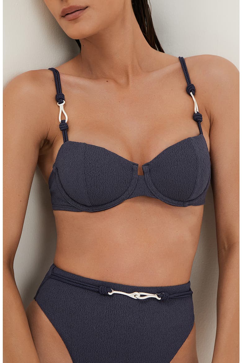 Firenze Alba Nissi Underwire Bikini Top, Main, color, BLUE