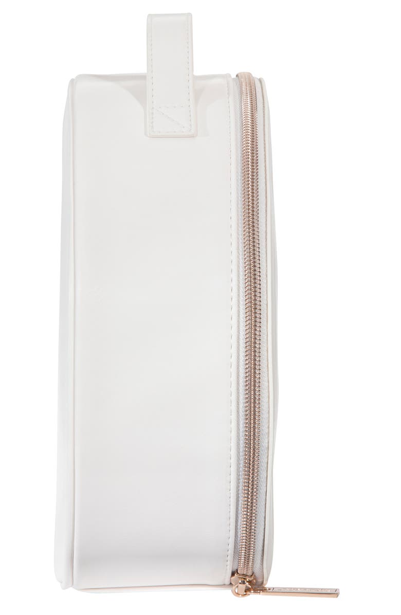 Stephanie Johnson Miami Nights Frost Riley Jewelry & Makeup Bag, Alternate, color, White