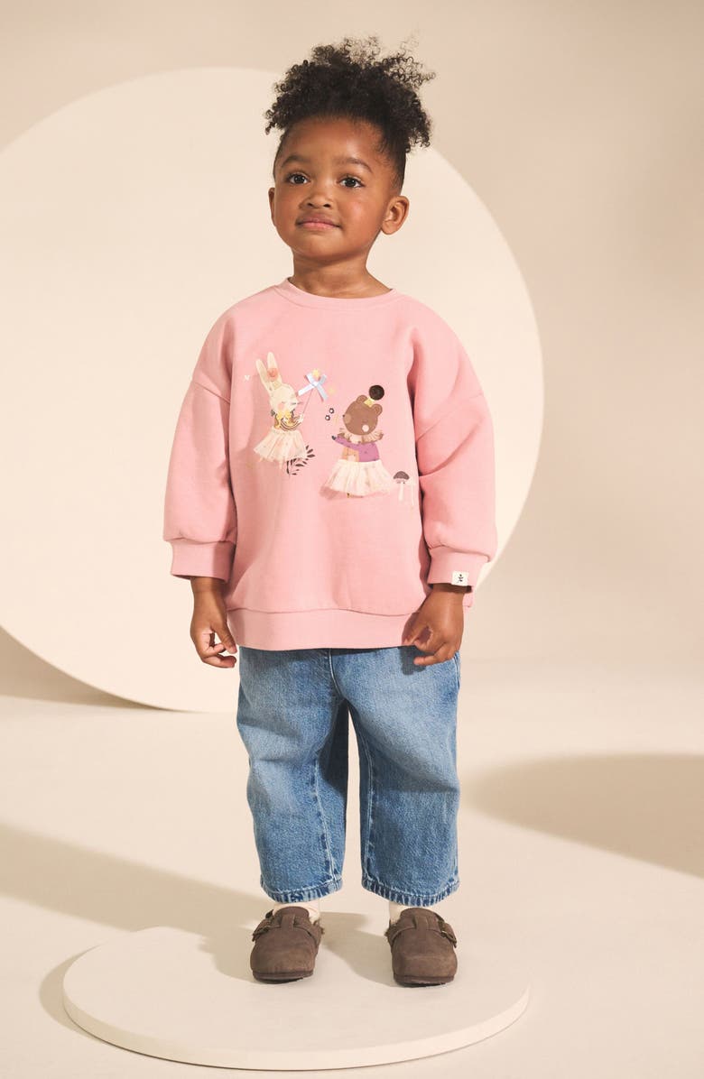 NEXT Kids' Character Graphic Sweatshirt, Alternate, color, Neutral