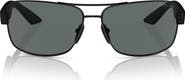 Prada Linea Rossa 65mm Oversize Polarized Pillow Sunglasses
