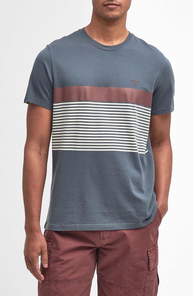 Barbour Braeside Stripe T-Shirt, Main, color, 