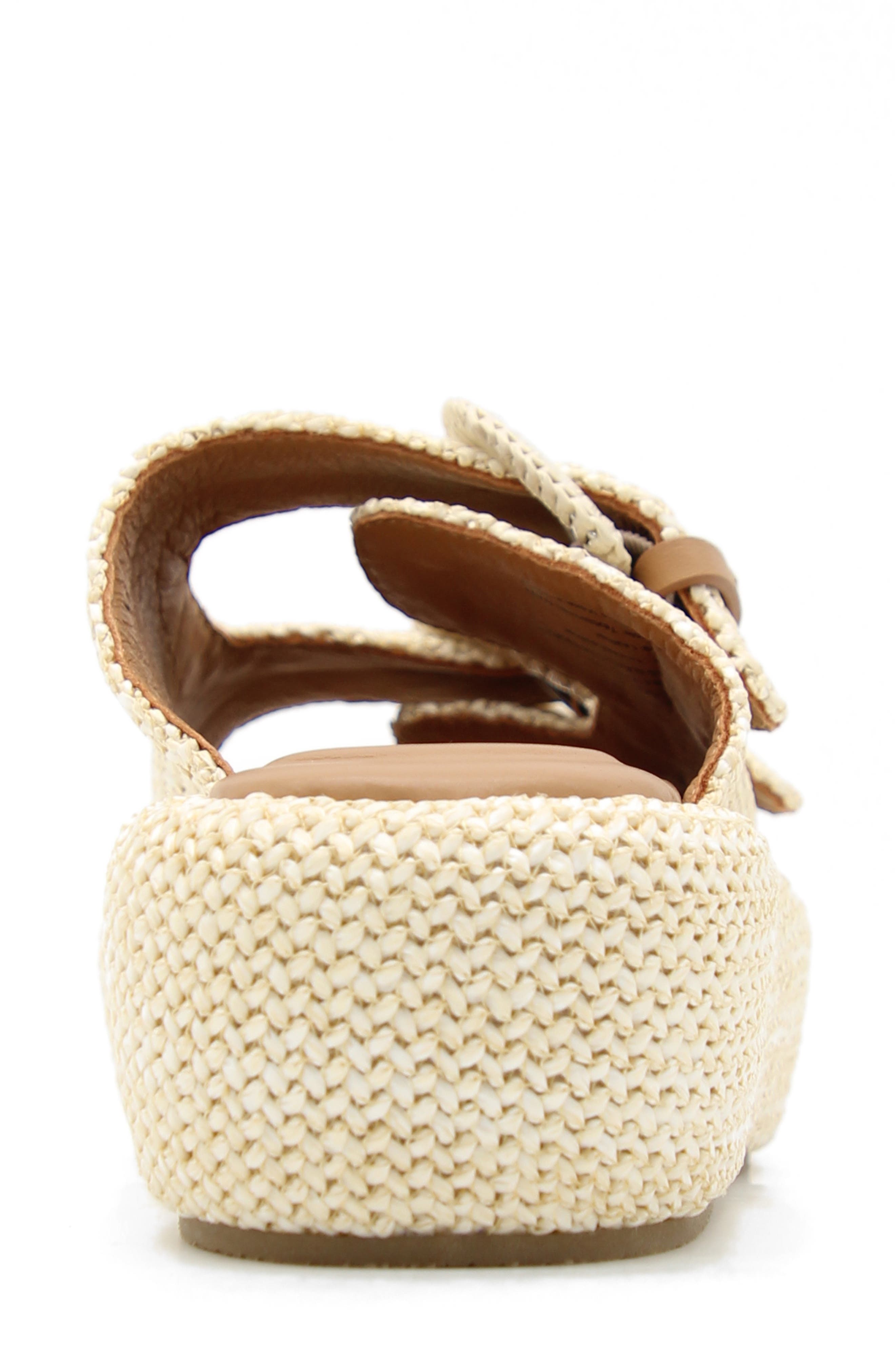 Gentle Souls Theresa Platform Slide Sandal, Alternate, color, Natural Raffia