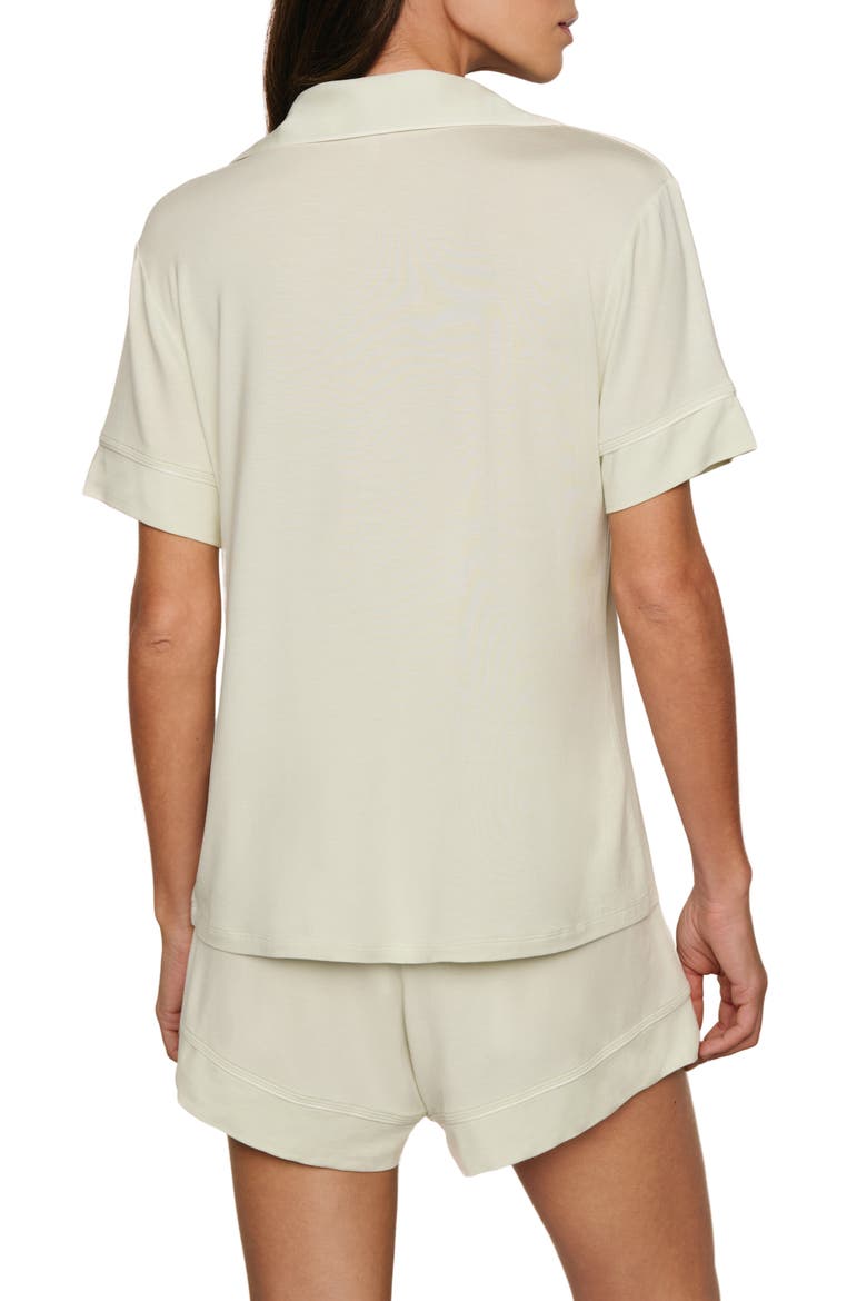 Gisele Relaxed Short Pajamas, Alternate, color, SEAFOAM/ IVORY