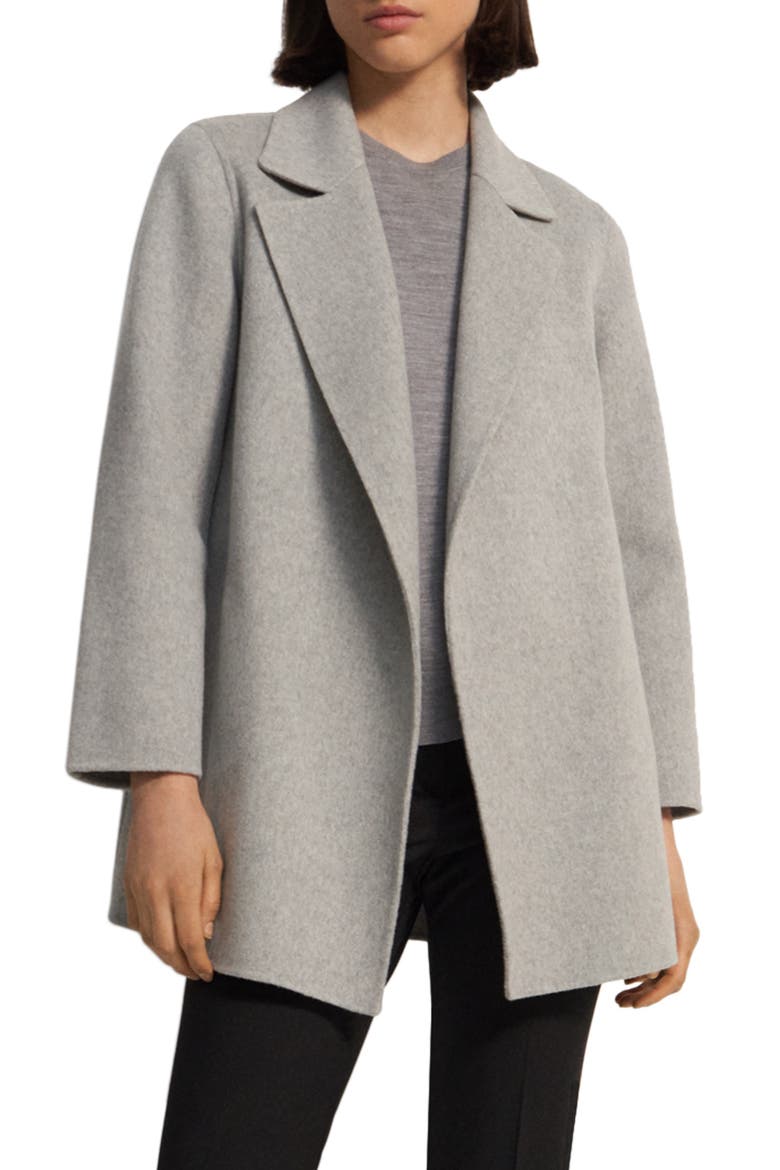 Clairene Wool & Cashmere Jacket, Main, color, MELANGE GREY - QD0