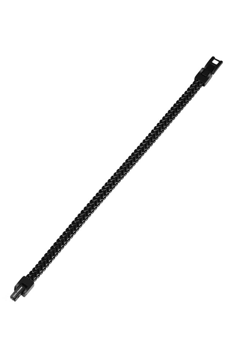 GEOFFREY BEENE Franco Chain Bracelet, Alternate, color, Black