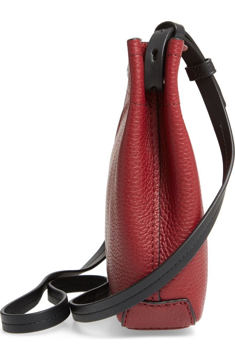rag & bone Compass Leather Crossbody Bag, Alternate, color, Biking Red