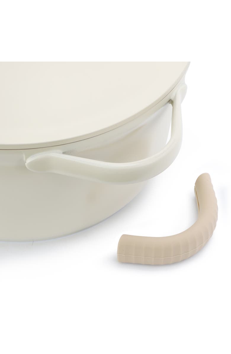 Gibson Elite Folkstone 13 Piece Ceramic Nonstick Cast Aluminum Cookware Set, Alternate, color, White