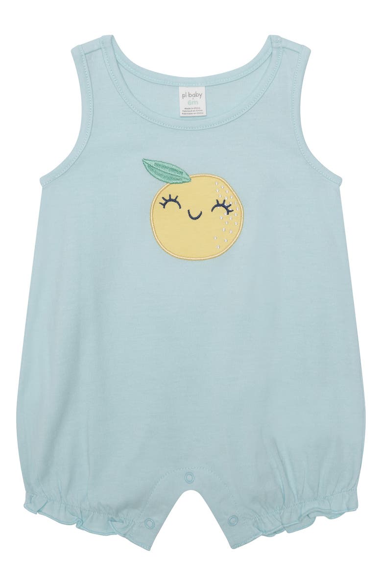 PL Baby by Petit Lem Assorted 3-Pack Fruit Rompers, Alternate, color, Lemon