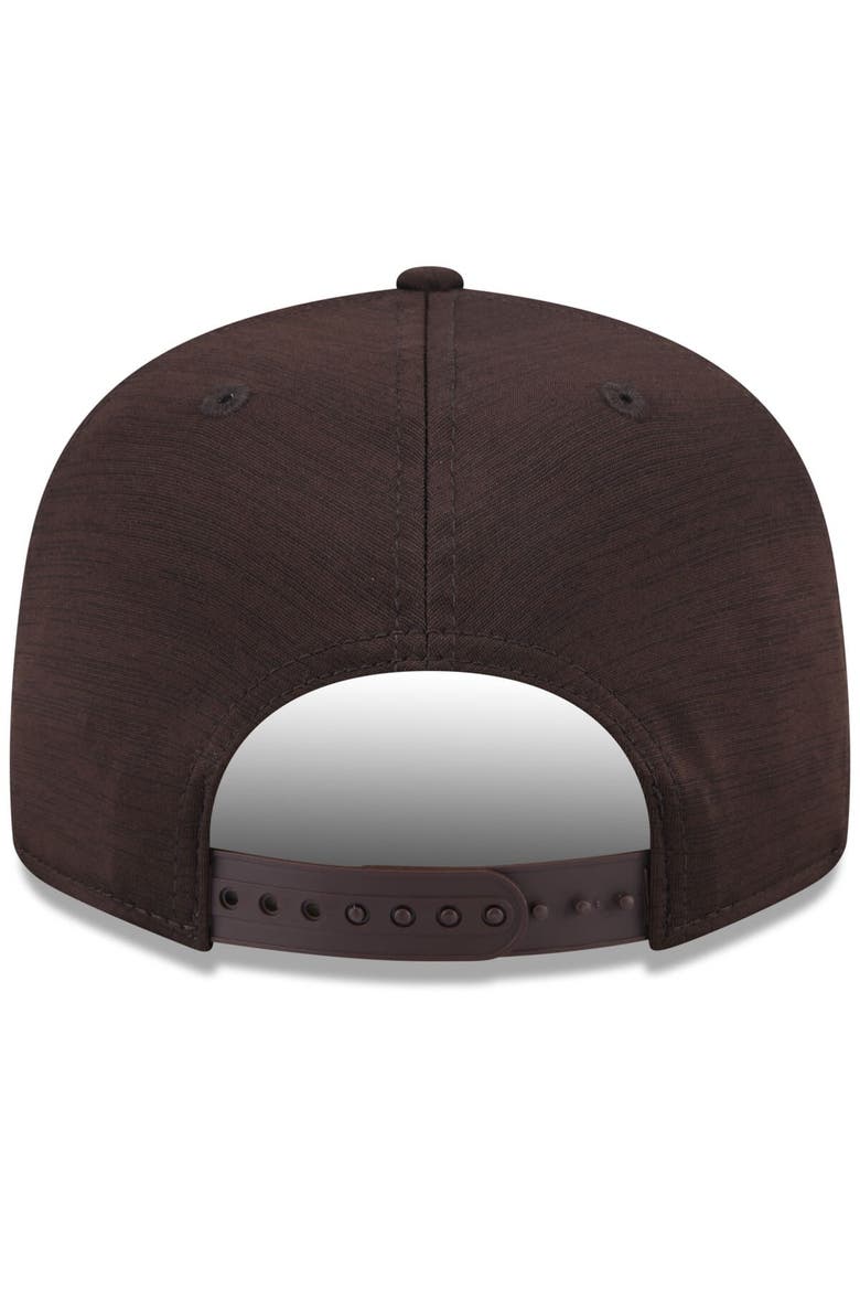 Men's New Era  Brown San Diego Padres 2024 Clubhouse 9FIFTY Snapback Hat, Alternate, color, Brown