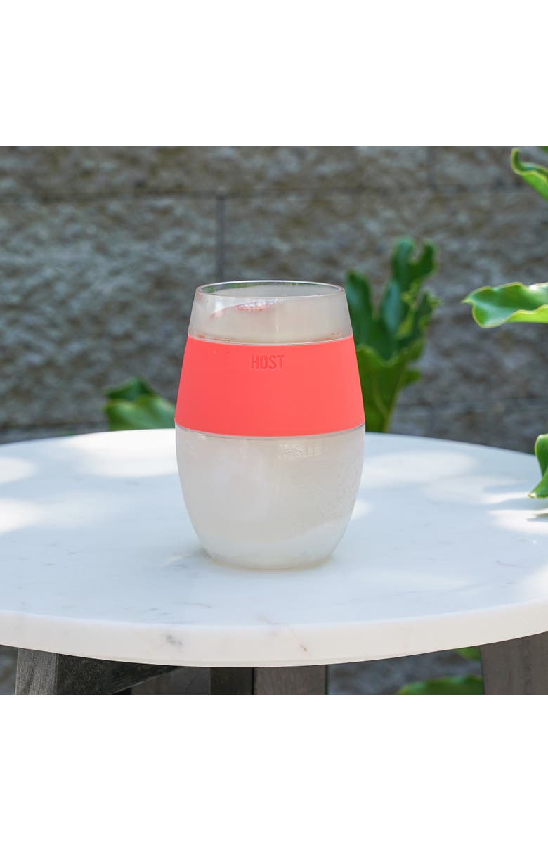 HOST Wine FREEZE Cooling Cup in Coral, Alternate, color, Pink