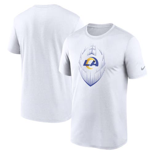 Nike White Los Angeles Rams Primetime Legend Icon Performance T-shirt In White