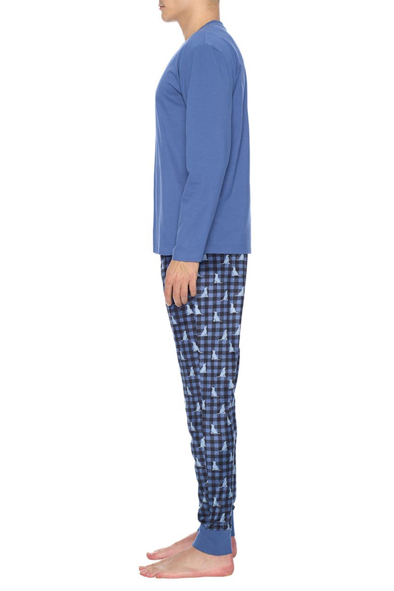 Chalet Pajamas, Alternate, color, BLUE