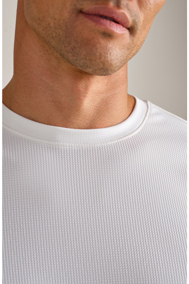 Waffle Tech Crew T-Shirt, Alternate, color, WHITE