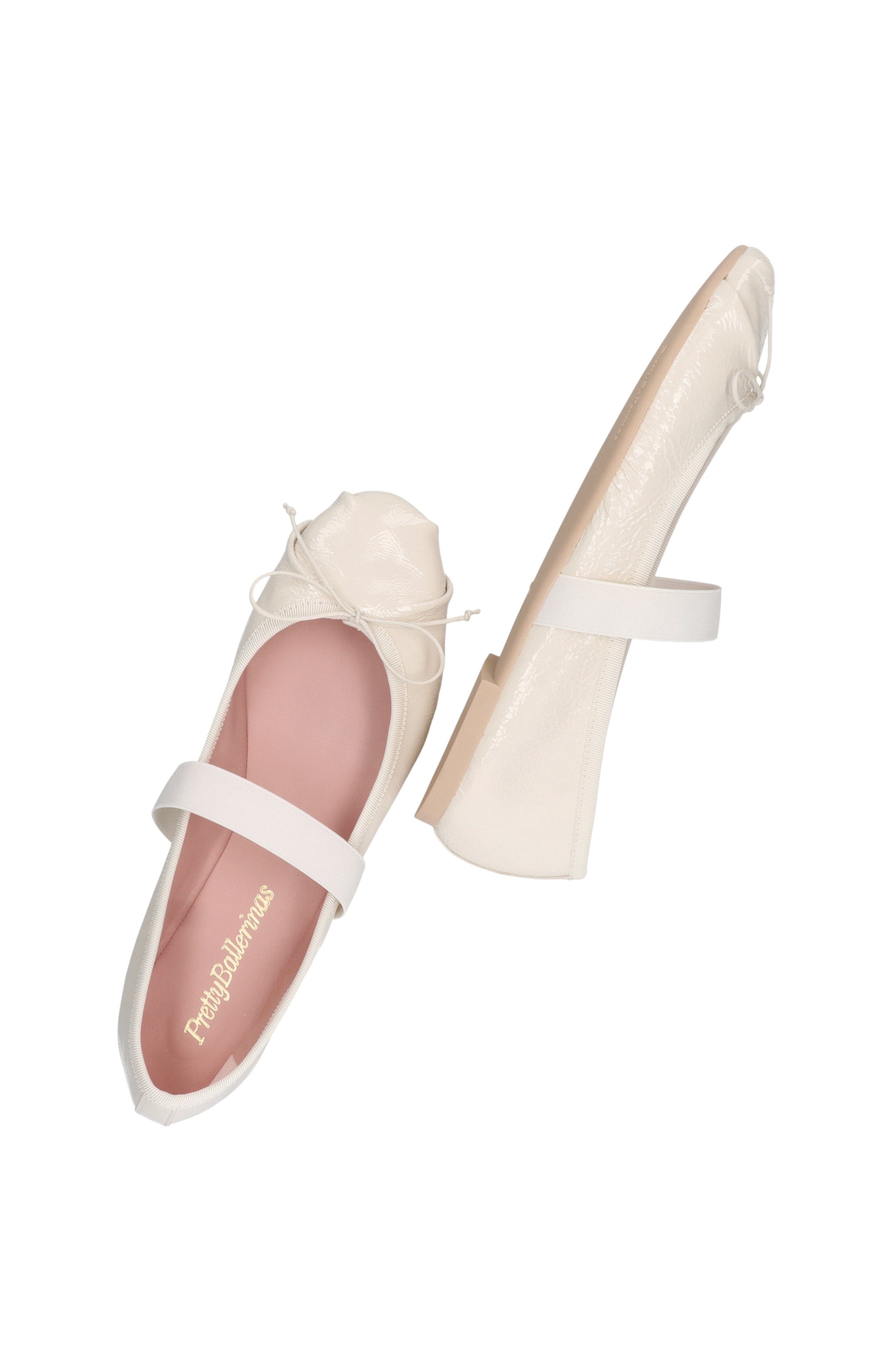 Pretty Ballerinas Round Toe Sacchetto Ballet Flat, Alternate, color, White
