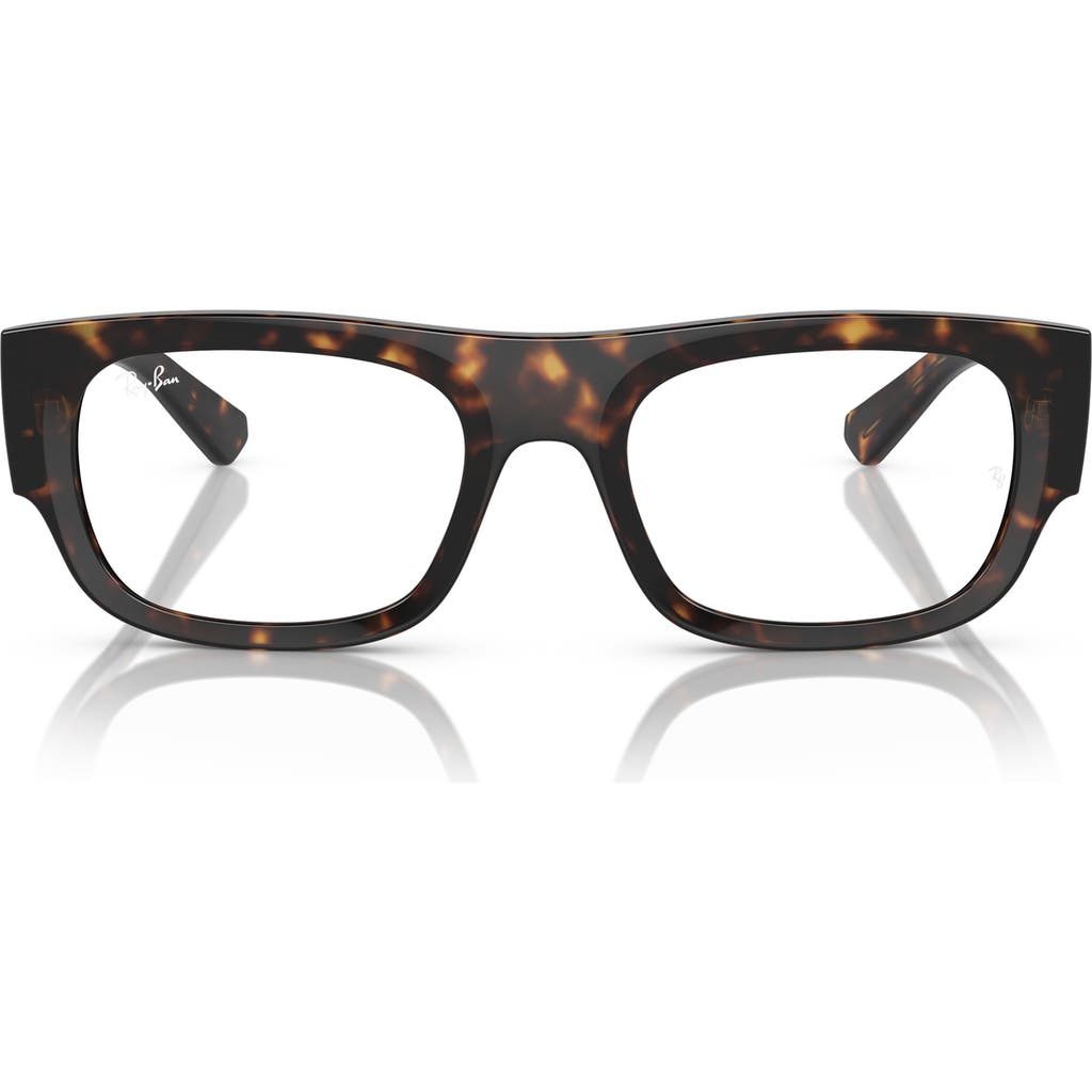 Ray Ban Ray-ban Rx7218 52mm Rectangle Optical Glasses In Multi