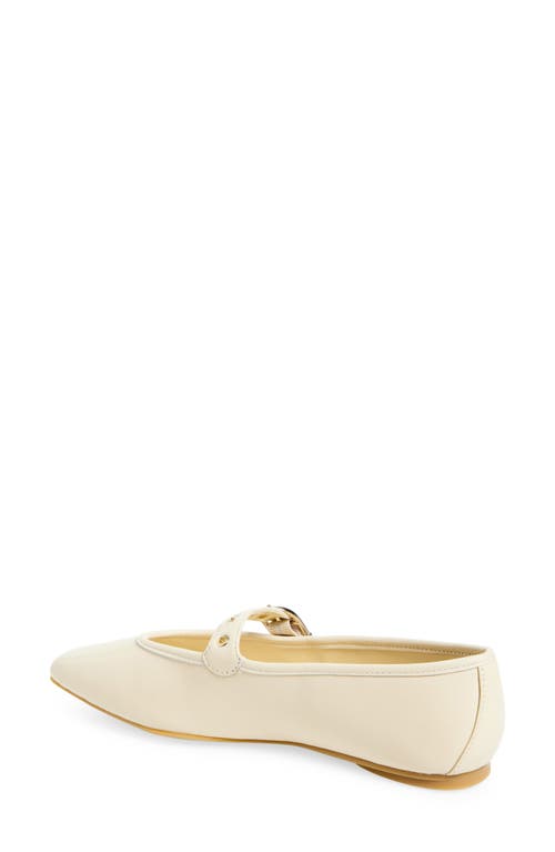 Vince Camuto Vinica Square Toe Mary Jane Flat In White