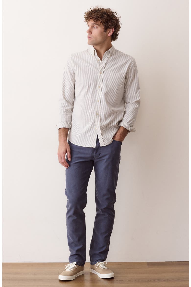 California Striped Oxford Shirt, Alternate, color, NAVY STRIPE